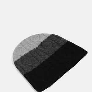 Gorro personalizado unisex acrílico 146 Waffle Skullies, logotipo de parche de cuero teñido liso, gorro de invierno tejido, gorro de pescador, gorro acrílico unisex - Product Image 2