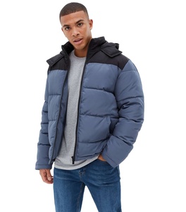 Ventes chaudes Nouvelles vestes matelassées décontractées d'hiver Mode Couleur unie Revêtement avant à capuche Streetwear personnalisé Hommes - Product Image 5