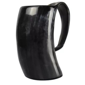 Chope à bière en corne de bœuf viking médiévale pour le camping et les fêtes à domicile, cadeau de Noël pour les amis - Product Image 1