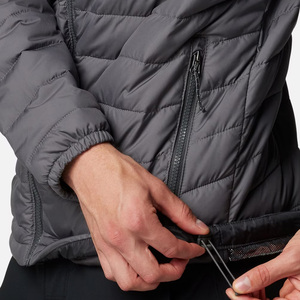 Veste décontractée pour homme de haute qualité avec blocs de couleur et fermeture éclair, confortable, surdimensionnée, impression de logo personnalisée, veste tendance en tissu polyester - Product Image 3