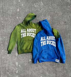 <b>Top</b> Selling Men's Winter Hoodie New Design <b>Distress</b> Embroidery Rhinestone Cotton-Polyester Fleece Quick Dry Breathable High - Product Image 1