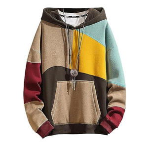 เสื้อมีฮู้ดแบบสวมหัวมีหลายสีสำหรับผู้ชายเสื้อกันหนาวมีฮู้ดทรงโอเวอร์ไซส์โลโก้ - Product Image 1