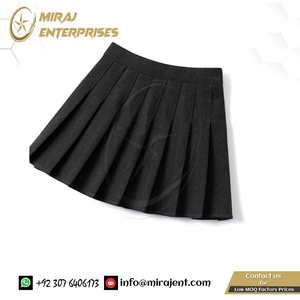 สีเหลืองลายสก๊อตซิปผ้าฝ้ายหนาสบายๆขนาดใหญ่ A-Line กระโปรงมินิฤดูใบไม้ร่วงและฤดูหนาวฮาราจูกุทําด้วยผ้าขนสัตว์จีบกระโปรงผู้หญิง - Product Image 3