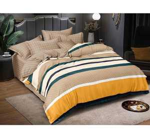 Ensemble de draps de lit 3 pièces en coton de qualité élégante Impression florale solide Style classique Confortable et idéal pour les cadeaux - Product Image 4