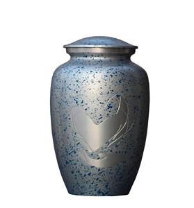 Urnes de crémation pour adultes pour hommes/femmes Urne funéraire pour cendres humaines Urnes décoratives pour cendres Grande boîte à souvenirs (Argent) - Product Image 1