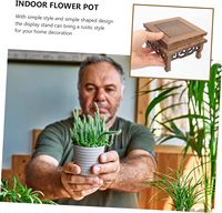 4 pièces : Support décoratif surélevé pour plantes aquatiques, statue de jardin chinoise, table de patio chinoise, support de présentation pour entrée, thé, fleurs et décoration intérieure