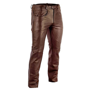 Pantalon en cuir sur mesure pour hommes Best Stuff Luxury Style Anti-ride Dernier pantalon en cuir respirant très demandé avec des tarifs bon marché - Product Image 4