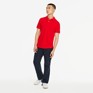 Professionnel couleur unie vêtements d'été 2023 demi-manches confortable hommes Polo Golf chemise en vente maintenant - Product Image 3
