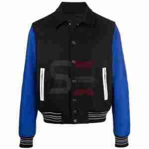 Meilleures ventes Vestes d'université pour hommes Logo professionnel imprimé Qualité fine Conception unique pour vestes d'université pour hommes - Product Image 3