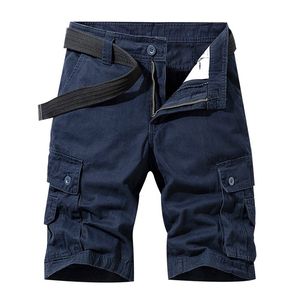 2025 venta al por mayor 100% algodón Cargo Shorts hombres cremallera Fly Cargo bolsillos estilo fresco pantalones cortos para hombres logotipo personalizado pantalones cortos - Product Image 2