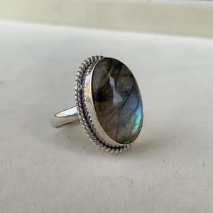 Beautiful Quartz 925 Sterling Silver Vintage Engagement <b>Ring</b> <b>Dainty</b> Boho Style Jewelry - Product Image 4