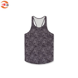 Camisetas de gimnasio informales personalizadas OEM para hombre, camisetas sin mangas, ropa deportiva de LICRA de algodón para culturismo, Fitness, correr en verano - Product Image 5