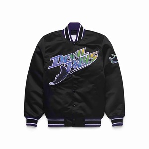 Vente en gros Veste Letterman en satin Veste universitaire brodée très brillante pour la mode et les équipes - Product Image 6