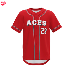 Maillot de baseball personnalisé de haute qualité, nouveau, prix raisonnable, impression numérique, respirant, 100% polyester, unisexe, créez votre propre design - Product Image 1