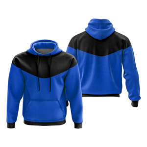 Sudadera con capucha personalizable Vintage para hombre, ropa de calle de lana de algodón transpirable para la temporada de otoño, técnicas teñidas lisas - Product Image 2