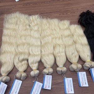 Produit de haute qualité cheveux humains spécial trame ondulée naturelle super double 100% cheveux humains vietnamiens bruts - Product Image 3