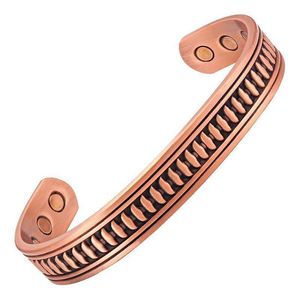 99.99% Pure <b>Copper</b> Adjustable Magnetic Health Therapy Bracelet Fashionable <b>Bangles</b> for Men and Women - Product Image 2