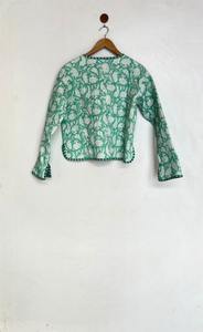 Chaquetas acolchadas de retazos de algodón Floral estilo bohemio Otoño Invierno chaqueta abrigo Streetwear Boho acolchado chaqueta Reversible - Product Image 4