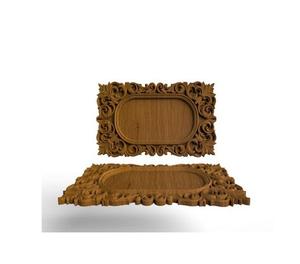 Cadre de miroir en bois antique de qualité supérieure pour améliorer la décoration intérieure traditionnelle ou vintage - Product Image 2