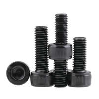 Jeu de vis à tête hexagonale en acier inoxydable 304 A2-70 DIN912 M2-M8, 5-50 pièces, 40mm, métrique, noir, Allen