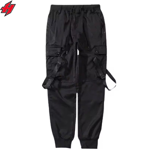 Techwear กางเกงคาร์โก้ผู้ชาย, กางเกงฮาราจูกุฮิปฮอปสตรีทแวร์กางเกงวอร์มเอวยางยืดกางเกงเทคโนโลยีไซเบอร์พังค์ - Product Image 3