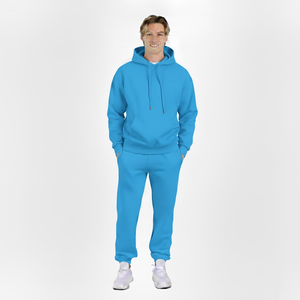 Ensemble sweat-shirt et jogging surdimensionné en molleton épais pour homme, survêtement personnalisé avec logo, vêtements de sport, ensemble deux pièces - Product Image 6