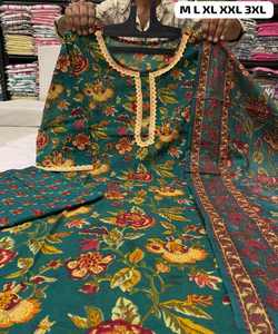 La plupart des vêtements de bureau tendance en lin choisis Kurti avec une broderie sophistiquée kurta. - Product Image 2