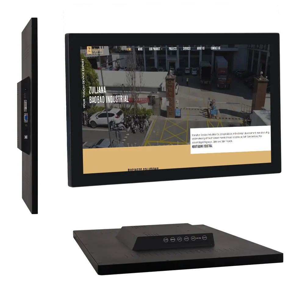 24 Inch Touch Screen Monitor Industrial With Capacitive Touch Technology