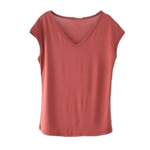 Elegant <b>Women</b> Cotton Tee 100% Premium Fabric Breathable Everyday Luxury Top Custom Colour Summer Style RRI-TS-05 - Product Image 3