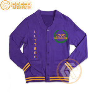 Personnalisé Omega Acrylique Brodé Cardigan Fraternité Haute Qualité Grec Psi hommes Respirant Chandails Sororité Cardigans - Product Image 3