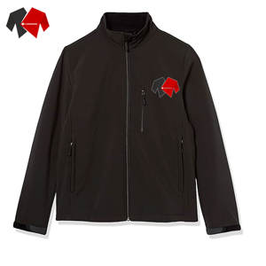 Abrigo de invierno de concha suave de tamaño personalizado para hombre con cierre reversible con cremallera patrón sólido con capucha servicio OEM disponible - Product Image 6