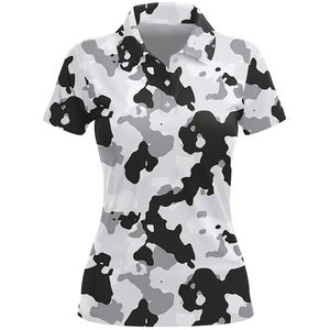High Quality Digital Printing Breathable Women <b>Polo</b> Golf t <b>Shirts</b> for <b>Ladies</b> Comfortable High Street Sublimation T-<b>shirts</b> OEM - Product Image 1