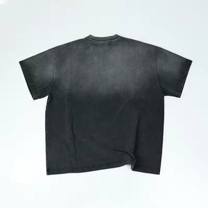 Camisetas con Lavado Ácido para Hombre, Algodón de Alta Calidad, Transpirable, Ropa Casual, Diseño Personalizado, Servicio OEM, Venta al por Mayor, Ropa Urbana de Pakistán - Product Image 4