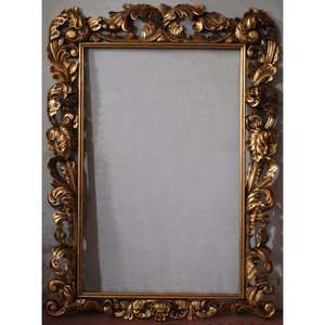 2024 Premium High-end Antique Brass <b>Mirror</b> Frame & Luxury Detailing Timeless Elegance for <b>Vintage</b>-themed Living Room Interiors - Product Image 5