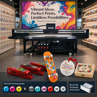 Printer UV Flatbed High Gap 2513 dengan Efek Pernis Embossing 3D untuk Produk Bertekstur (Print Head Rioch Gen6)