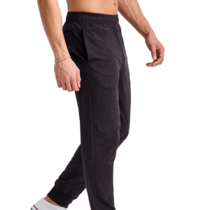 OEM Manufacturer Custom 100% Cotton Men's Sports Pants Canvas Fabric <b>Elastic</b> <b>Waist</b> Jogging Casual <b>Trousers</b> Anti-Wrinkle Quick - Product Image 3