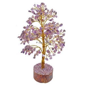 Superventas, amatista de alta calidad, 300 Chips, árboles de alambre de plata, cuentas de chips de piedras preciosas de cristal pulido hechas a mano en línea para decoración del hogar - Product Image 2