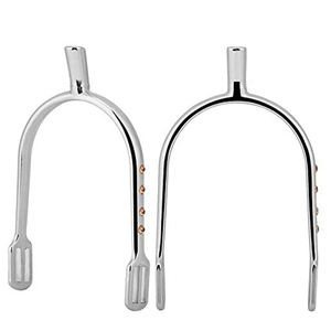Ensemble de 4 éperons équestres professionnels en acier inoxydable durable - Amélioration de la réactivité du cheval, contrôle du cavalier, options personnalisables - Product Image 1