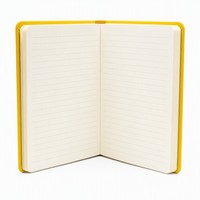 Carnet à couverture rigide jaune, impression personnalisée, vente en gros, planificateur de réunions à conception ouverte