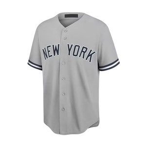 Nueva llegada Uniforme de béisbol con logotipo personalizado con mangas cortas Última llegada Precios razonables MOQ bajo Técnicas impresas - Product Image 3