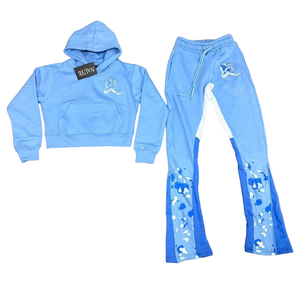 Conjunto Deportivo para Hombre, Sudadera con Capucha y Bolsillos Laterales, Pantalones Deportivos de Pierna Recta y Corte Ajustado, 100% Algodón, para Invierno - Product Image 1