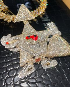 ปรับแต่ง OTF น้ําแข็งออกจริง Moissanite ผู้ชายจี้ฮิปฮอปอัญมณีเปิดออกจริง Moissanite ผู้ชายจี้ฮิปฮอป - Product Image 3