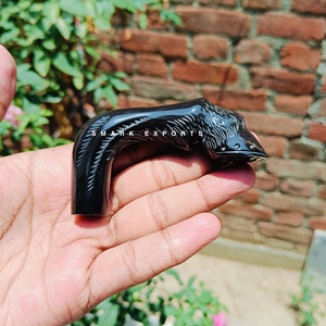 Mango de bastón de cuerno de Búfalo con forma de pierna de caballo intrincada y diseño de pie de caballo para bastones y bastones de calidad superior - Product Image 2