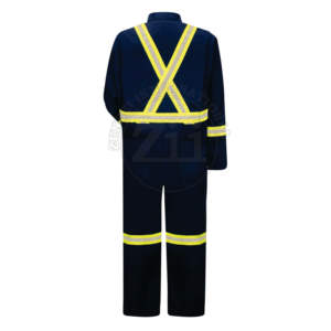 Overol de Trabajo Práctico de Algodón Industrial de Alta Visibilidad, Reflectante, Impermeable, Ignífugo y Resistente al Fuego para Trabajadores - Product Image 2