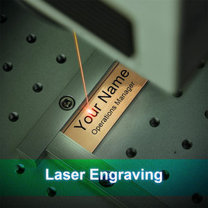 Kết hợp hai giai điệu kim loại phù hiệu tên công ty tag ID cho ngành công nghiệp khách sạn các chuyên gia bất động sản tùy chỉnh tùy chọn màu sắc - Product Image 4