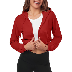 เสื้อครอปมีฮู้ดแขนยาวแบบเกาหลีสำหรับผู้หญิงเสื้อครอปมีฮู้ดน่ารักลายกราฟิกสำหรับทุกวัน - Product Image 2