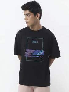 T-shirts à manches courtes pour hommes personnalisés, 100% coton tricoté, imprimé numérique uni, respectueux de l'environnement - Product Image 2