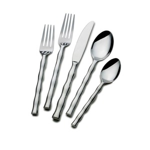 Buena calidad a bajo precio al por mayor de lujo para restaurante de bodas chapado en oro de acero inoxidable cuchillo para carne tenedor cuchara cubiertos para eventos - Product Image 5