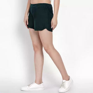 Pantalones Cortos de Verano para Mujer, Sexys, de Punto Acanalado, Cintura Elástica, Resistentes al Viento, Transpirables, con Opciones Personalizables para Uso Casual - Product Image 4