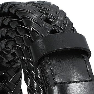 Cinturón de cuero genuino de piel de vaca de alta calidad para hombres Patrón sólido ligero Estilo vintage Serpiente Directo al por mayor Pakistán - Product Image 6